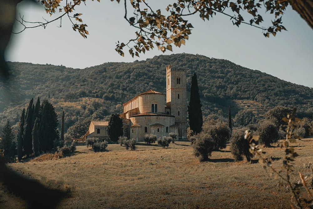 Vista dell'abbazia Abbazia-di-SantAntimo